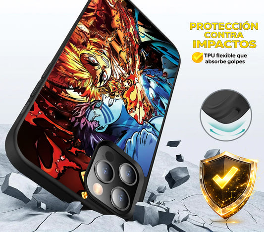 Akaza y Rengoku Batalla